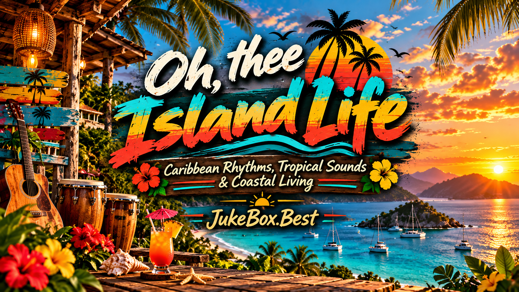 Oh, thee Island Life - Caribbean rhythms, tropical music and coastal living playlist on JukeBox.Best